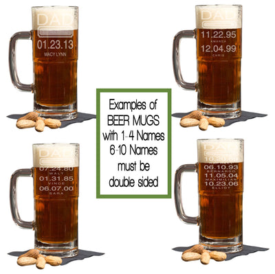 Personalized Beer mug, Hunting Gift, Military Gift, The Crystal Shoppe.