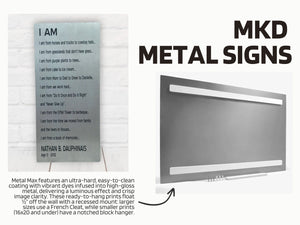 Anniversary Personalized Subway Sign Metal