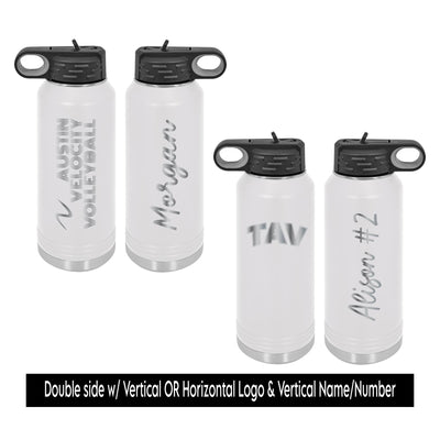 Volleyball Team Custom 32 oz Polar Water Bottle