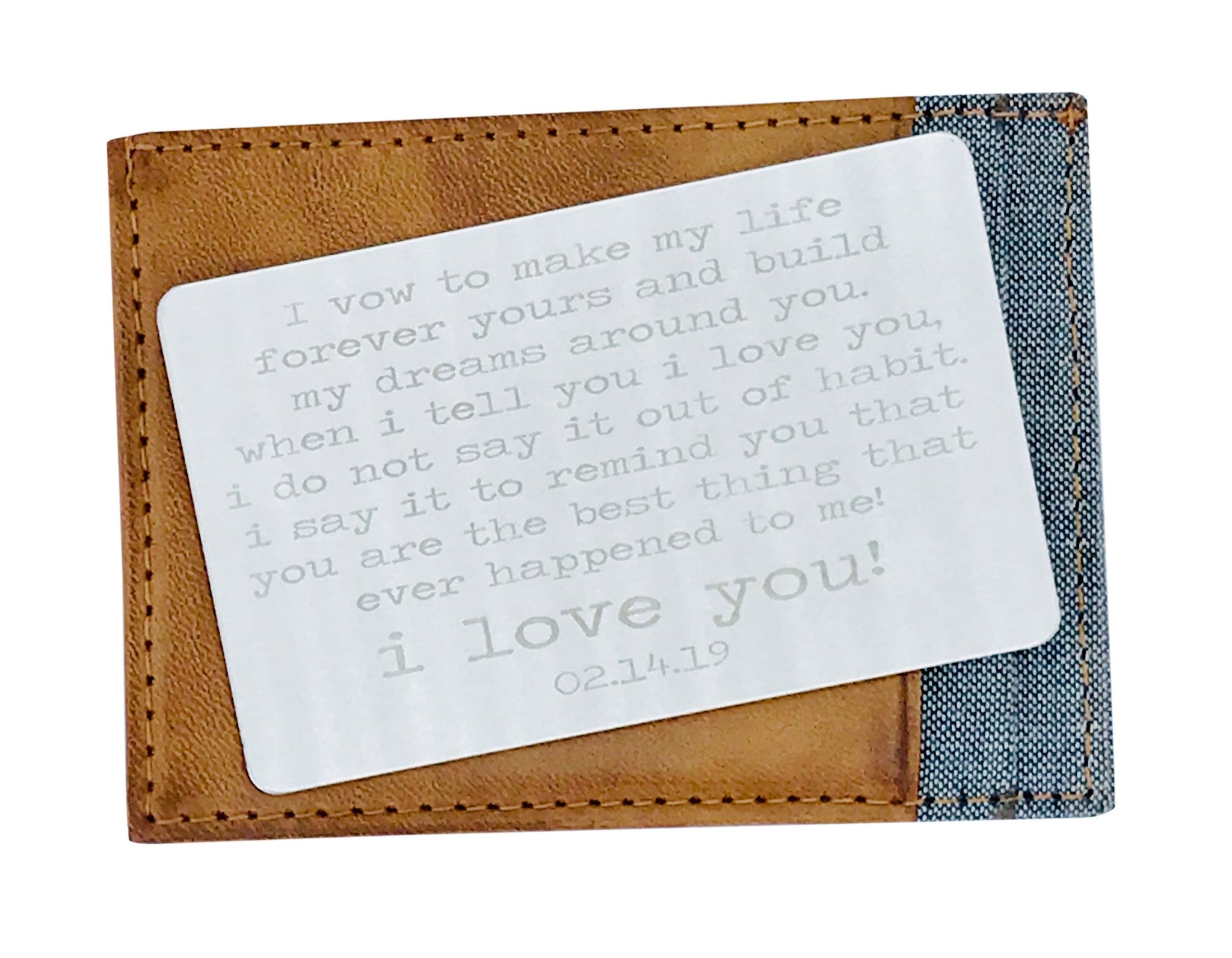 Credit Card Message, Wallet Insert for Boyfriend, Sentimental Gifts for  Boyfriend, Valentines Gift for Him 