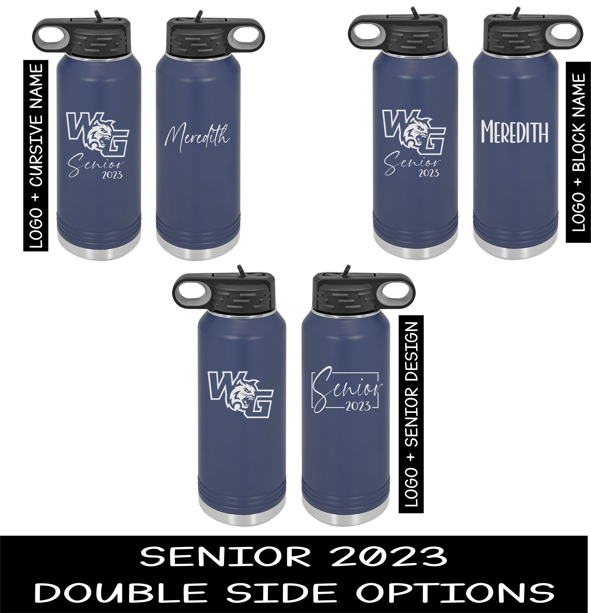 Custom Personalized Insulated Water Bottle 32 oz